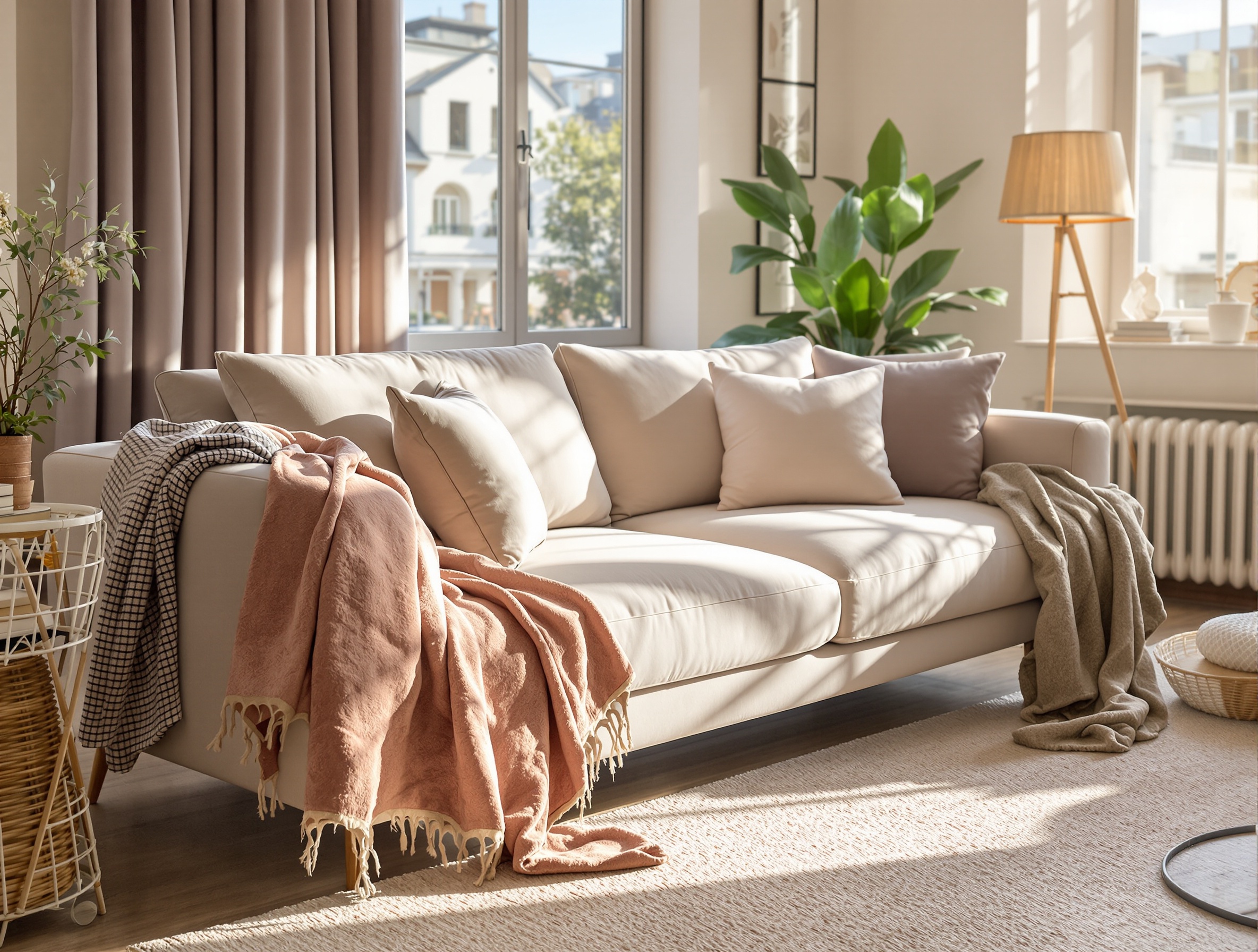 canapé confortable et stylé adapté à un appartement moderne