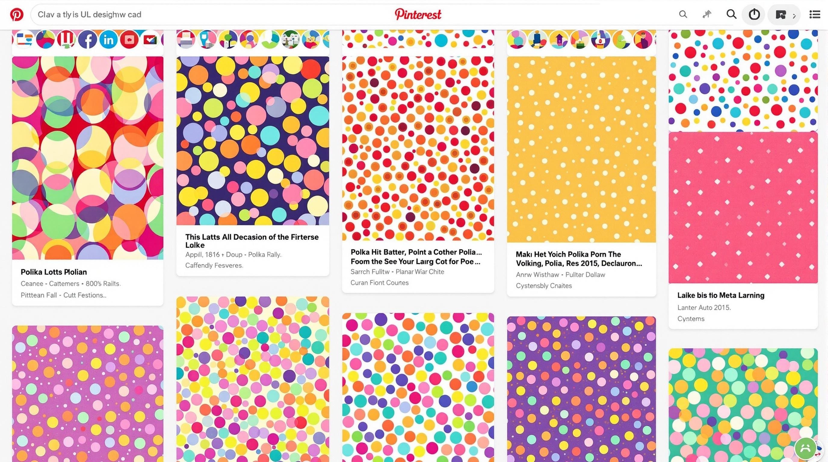 Inspiration Pinterest motifs multicolores