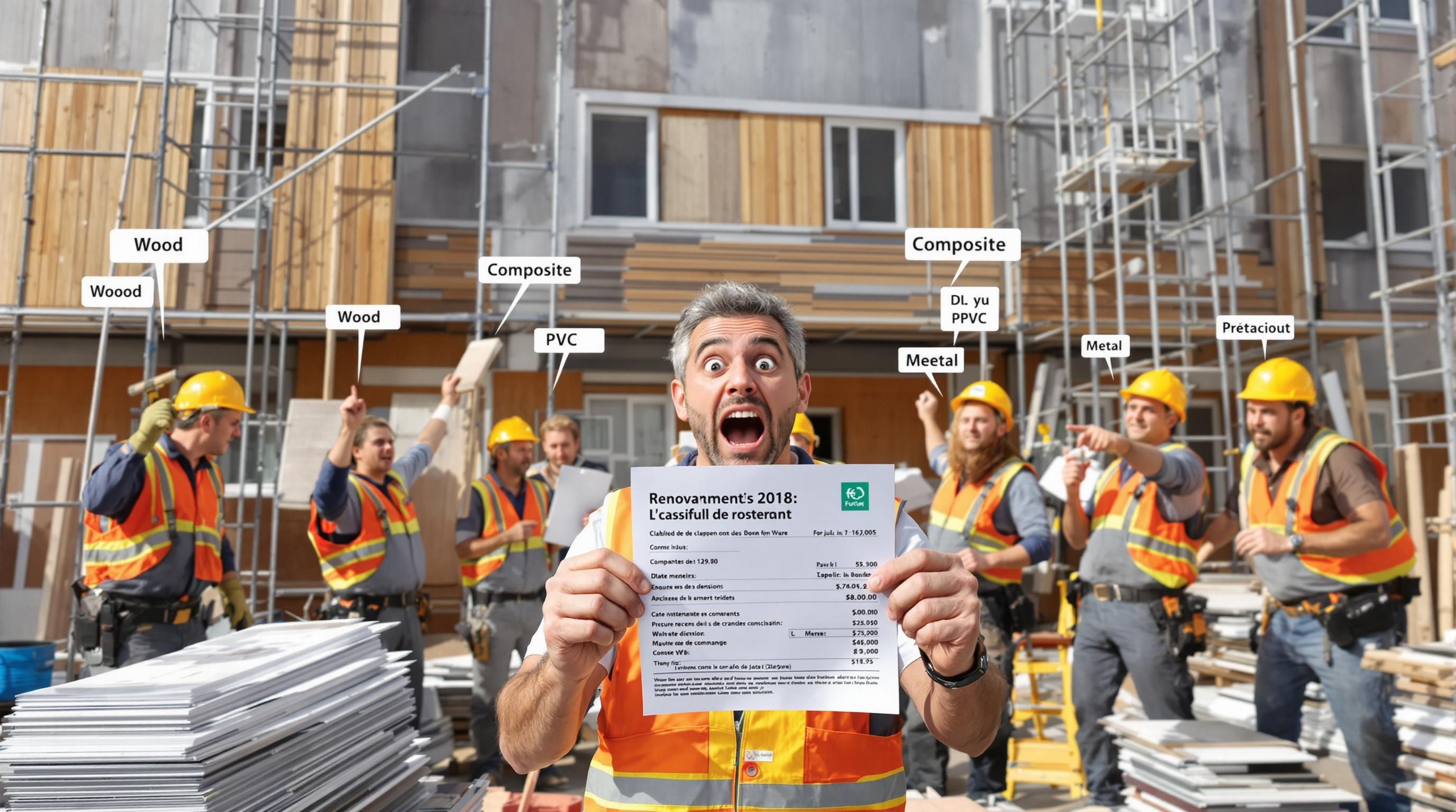 Exemple de devis gonflé pour un bardage de façade