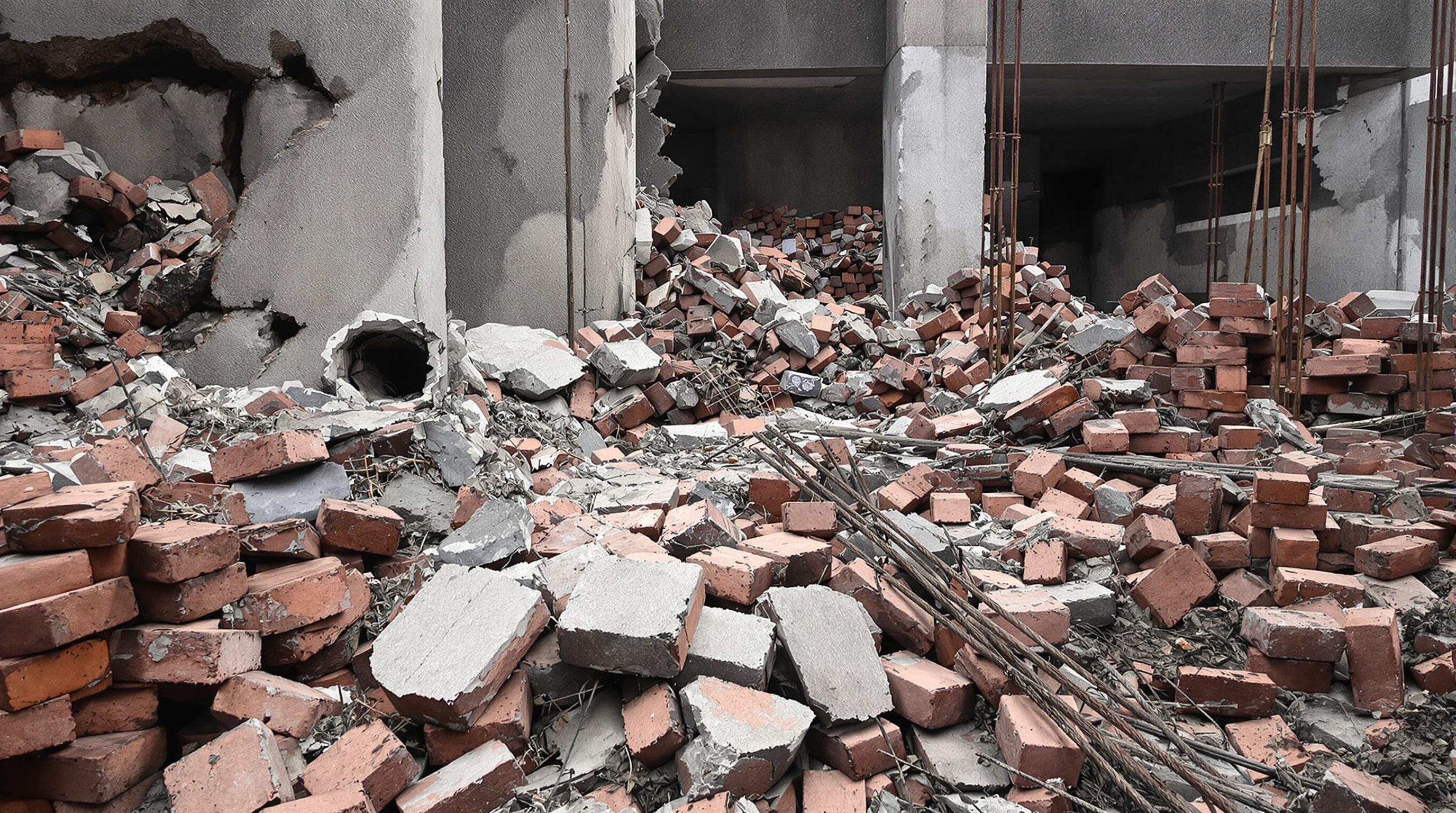 Matériaux défectueux sur un chantier - danger d'effondrement