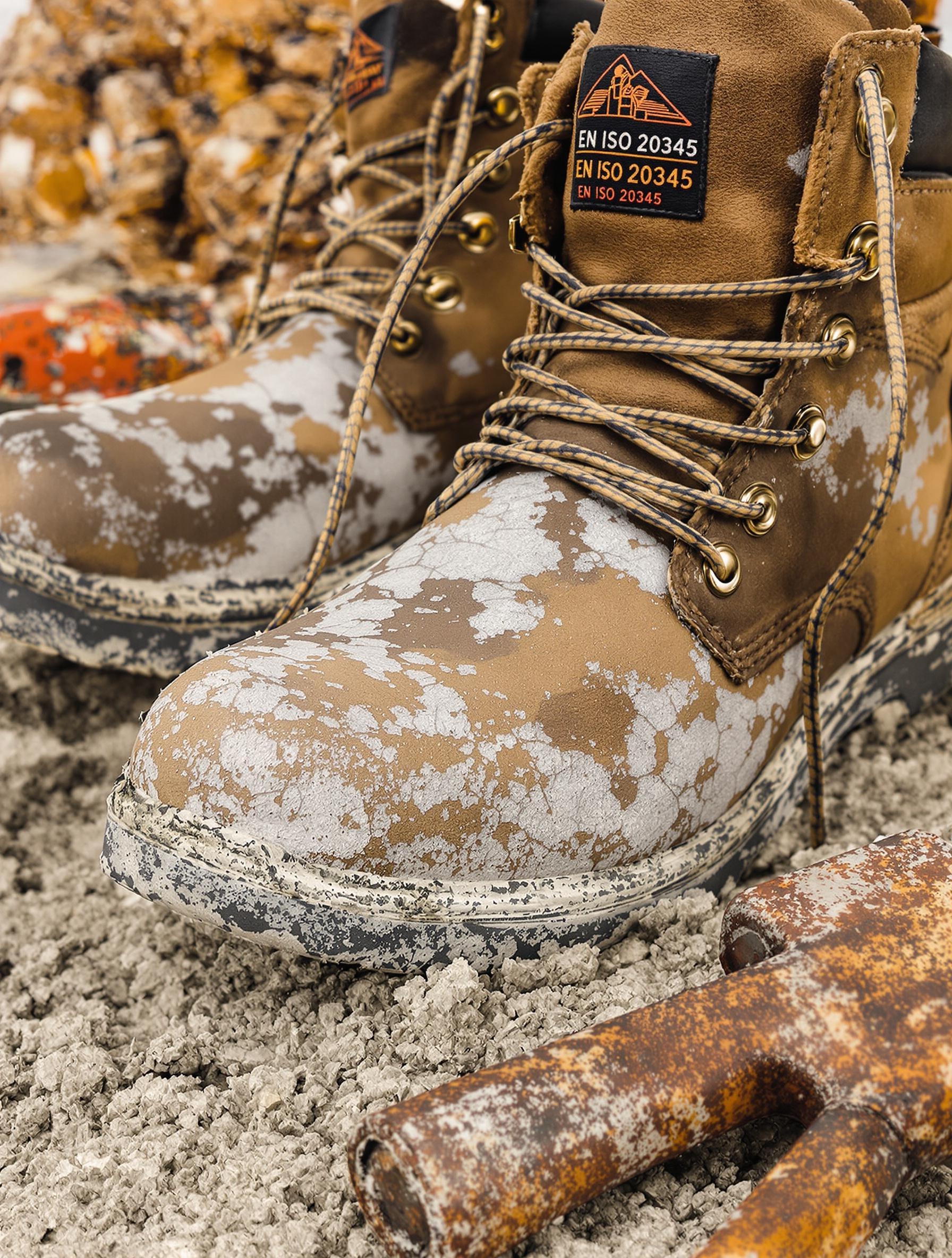 Chaussures de sécurité S3 pour chantier avec semelle antiperforation et embout coqué