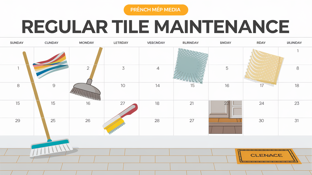 Checklist pour l'entretien régulier du carrelage