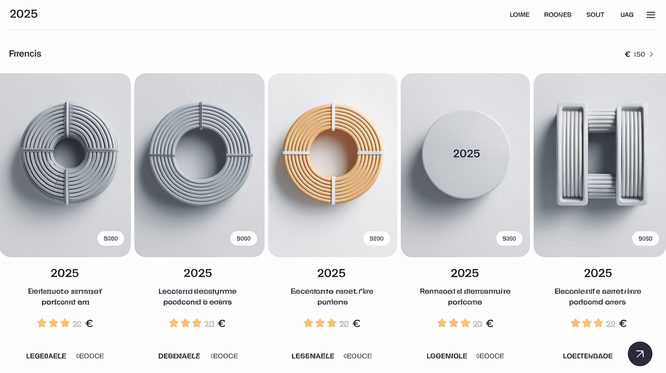 Comparatif design cache-fils électriques 2025 avec prix et note design