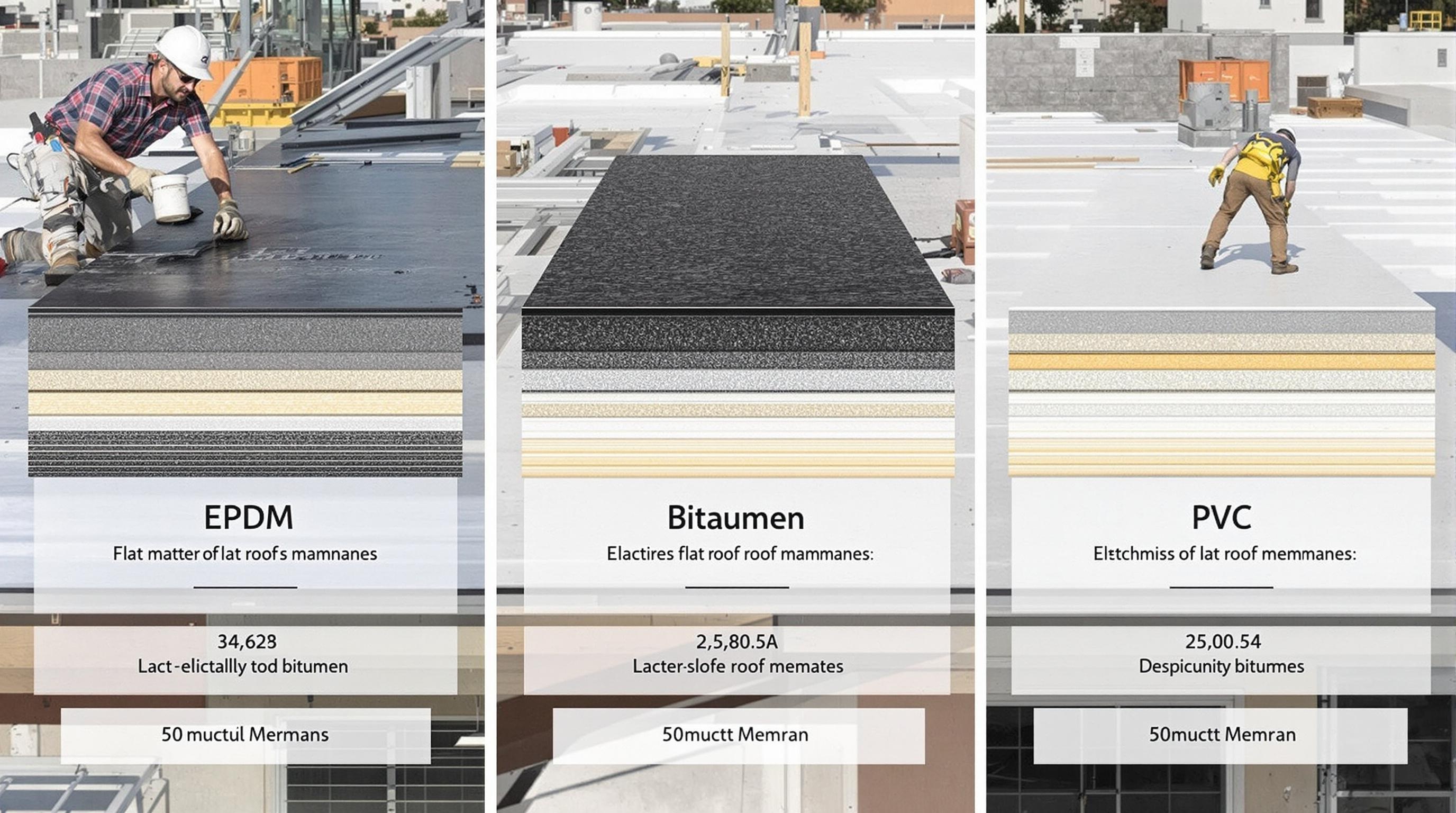 Comparatif membrane EPDM bitume PVC toiture faible pente