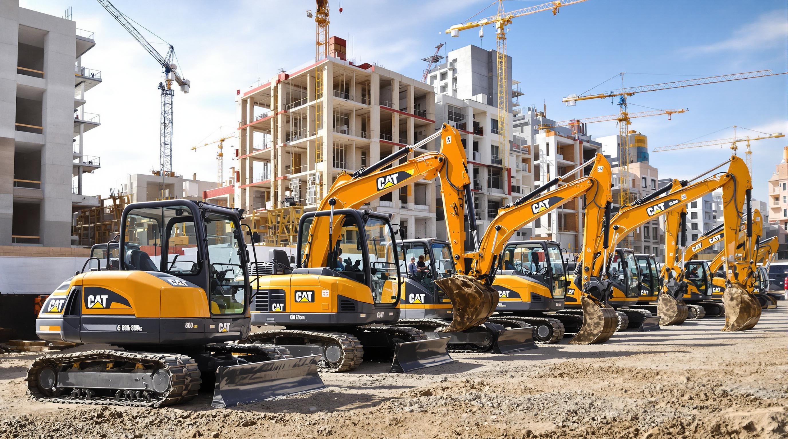 comparatif mini-pelle 800kg à 6t tailles chantier urbain