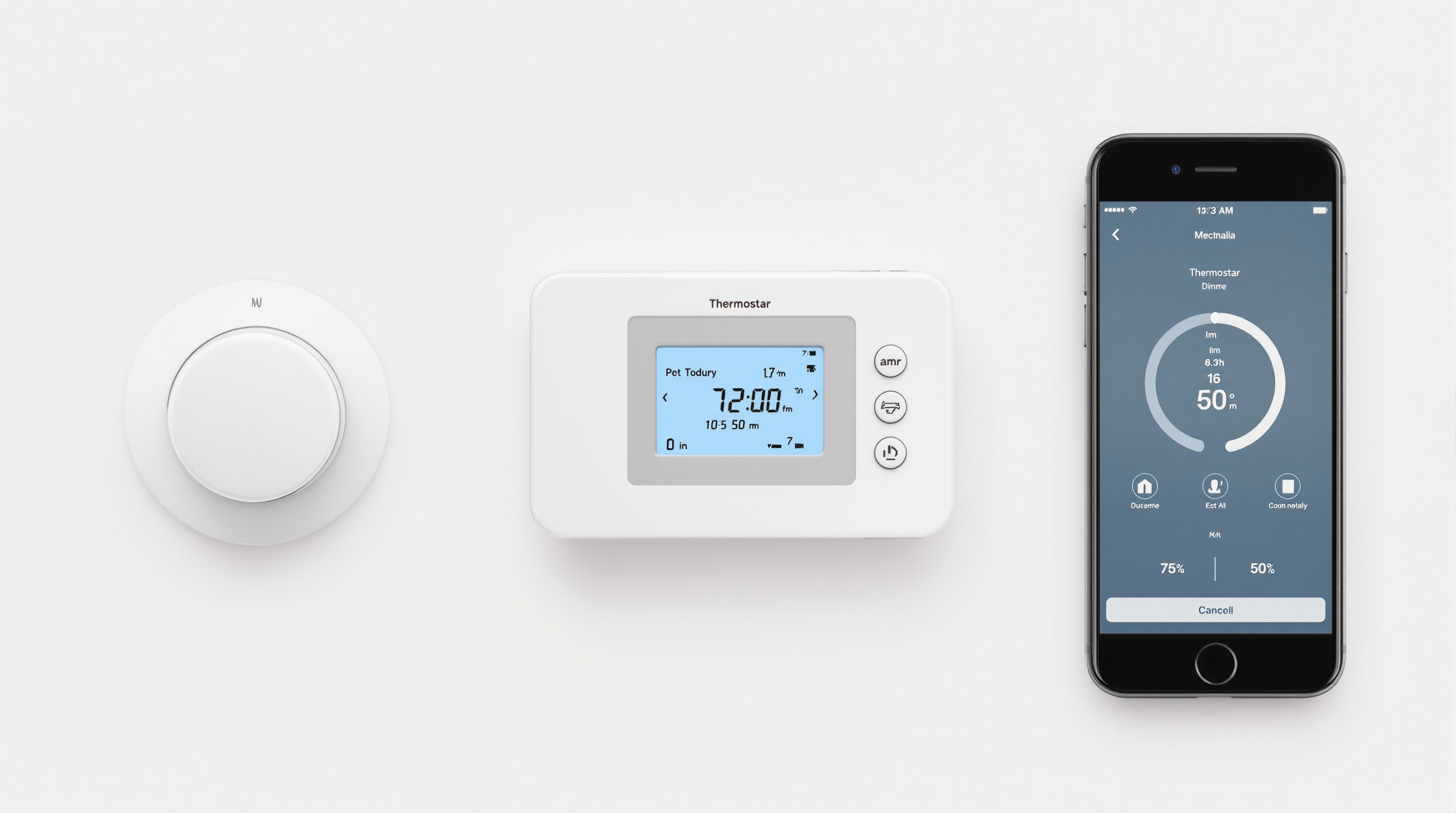 Comparatif des trois types principaux de thermostats électriques : mécanique, programmable et connecté.