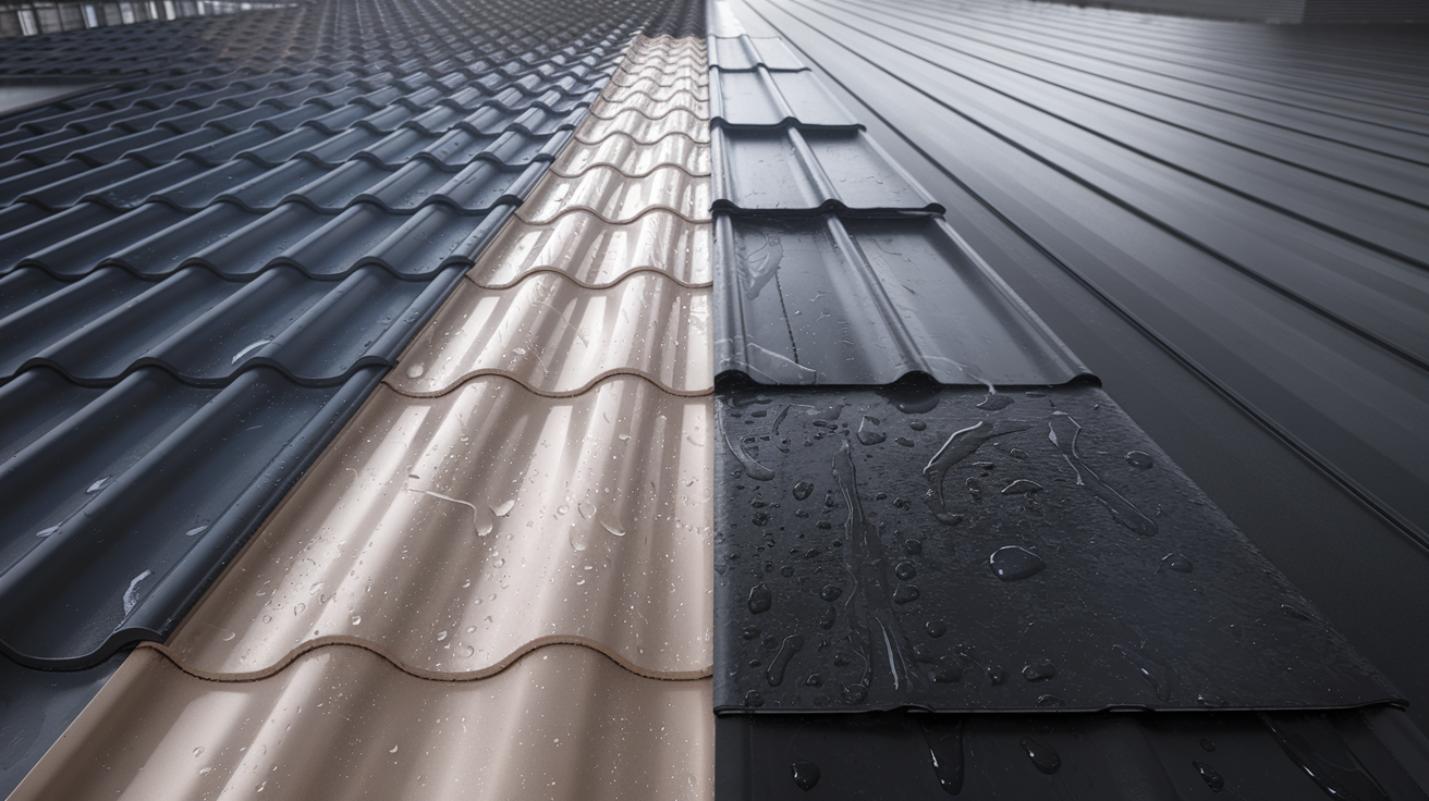 Comparatif bac acier zinc EPDM pour toiture faible pente