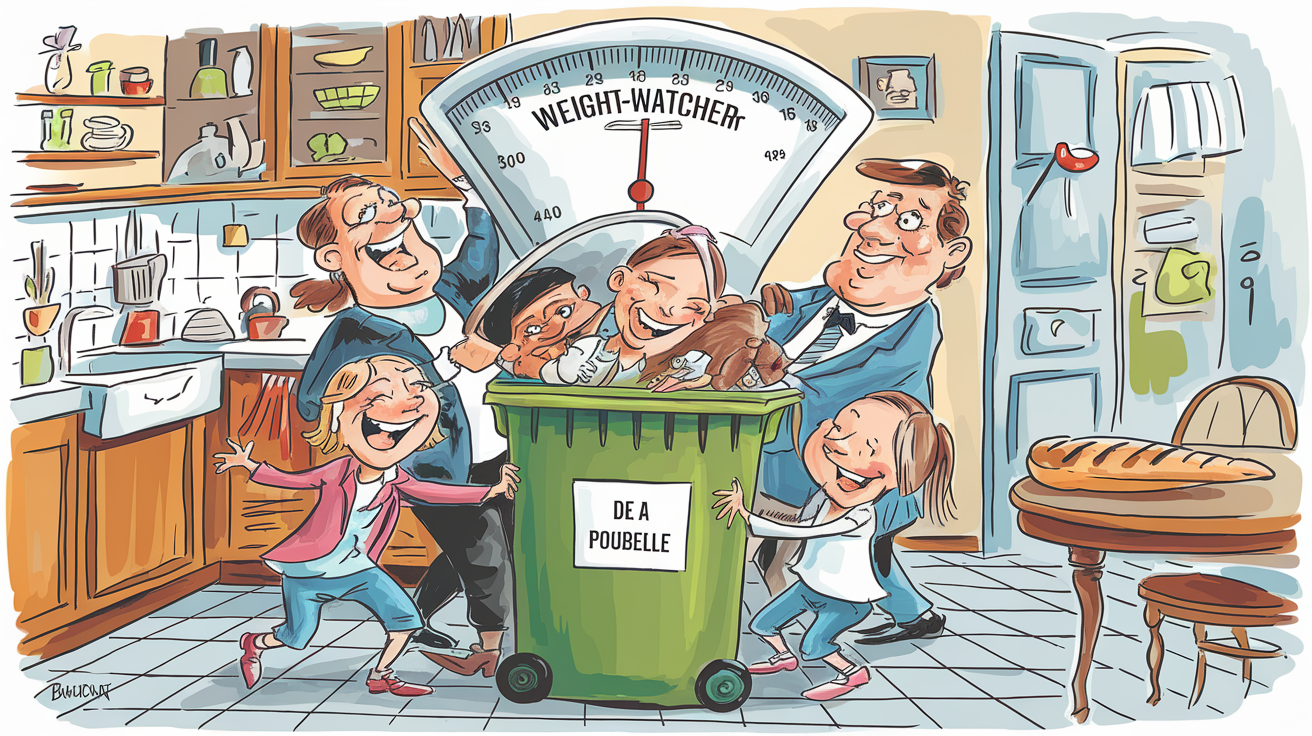 famille pèse sa poubelle façon weight-watchers