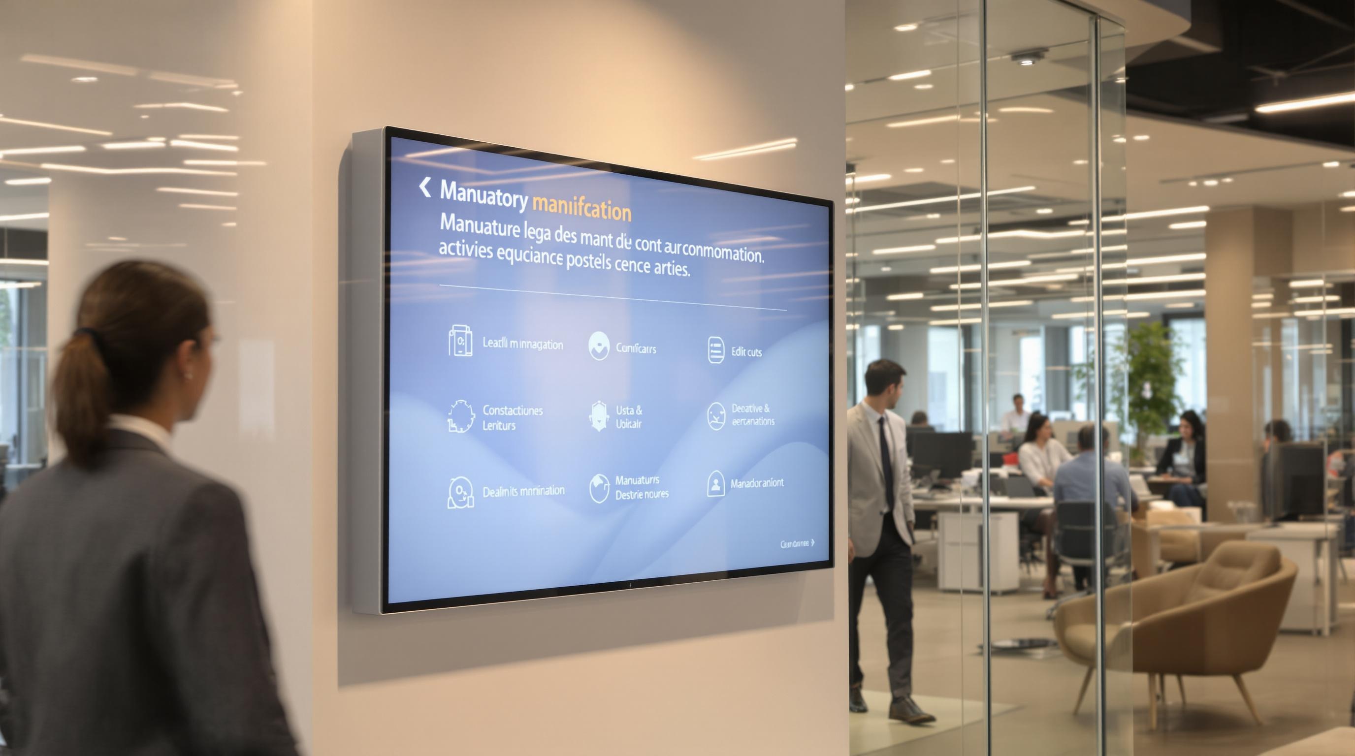 Affichage dynamique obligatoire en entreprise