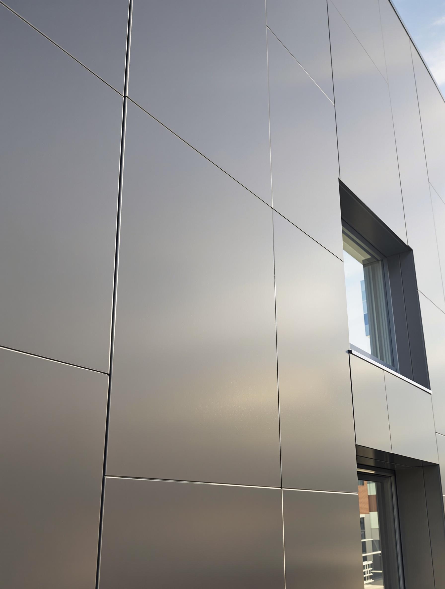 Façade HPL propre sans éclat