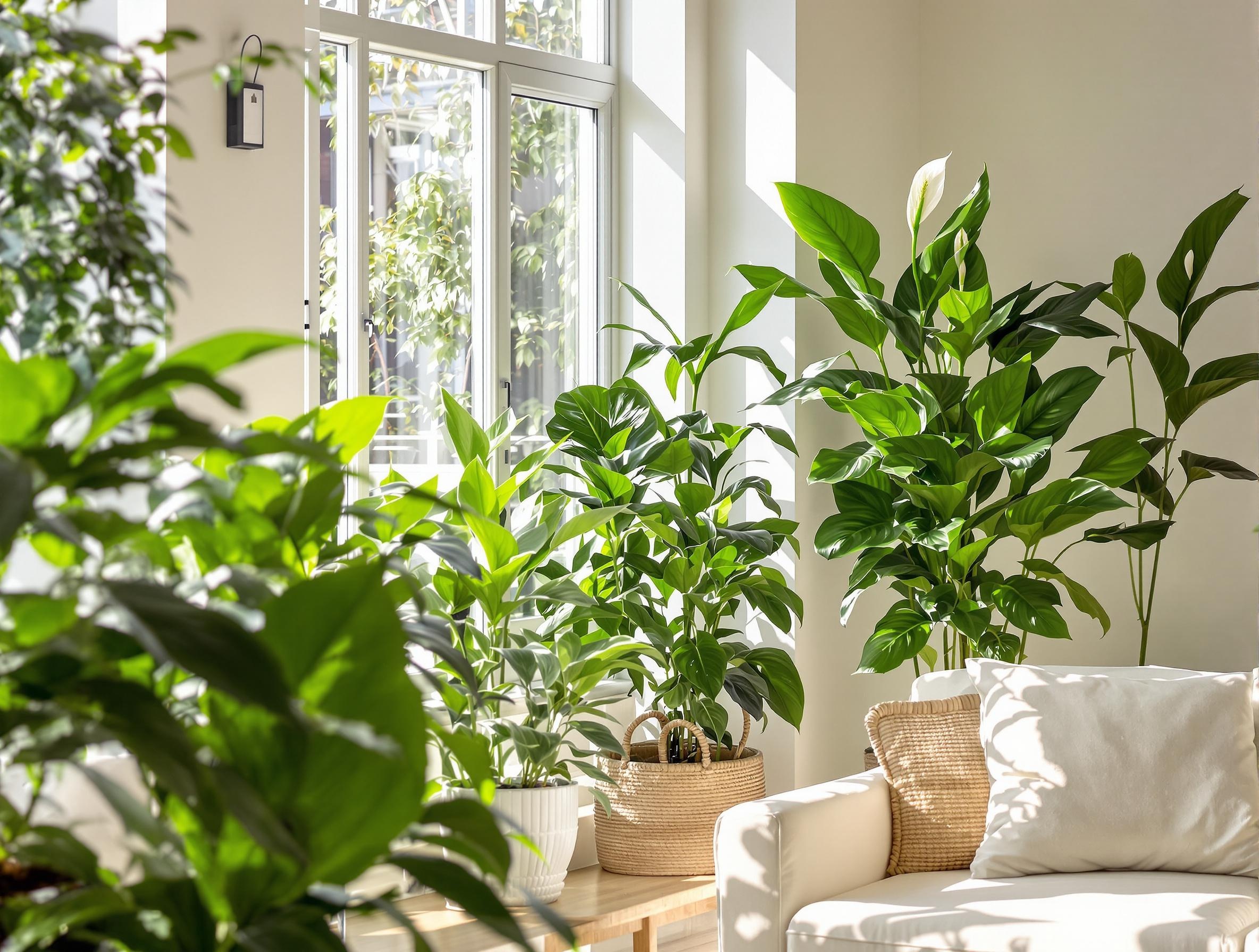 Le Lis de la paix purifie l'air et apporte une ambiance sereine.