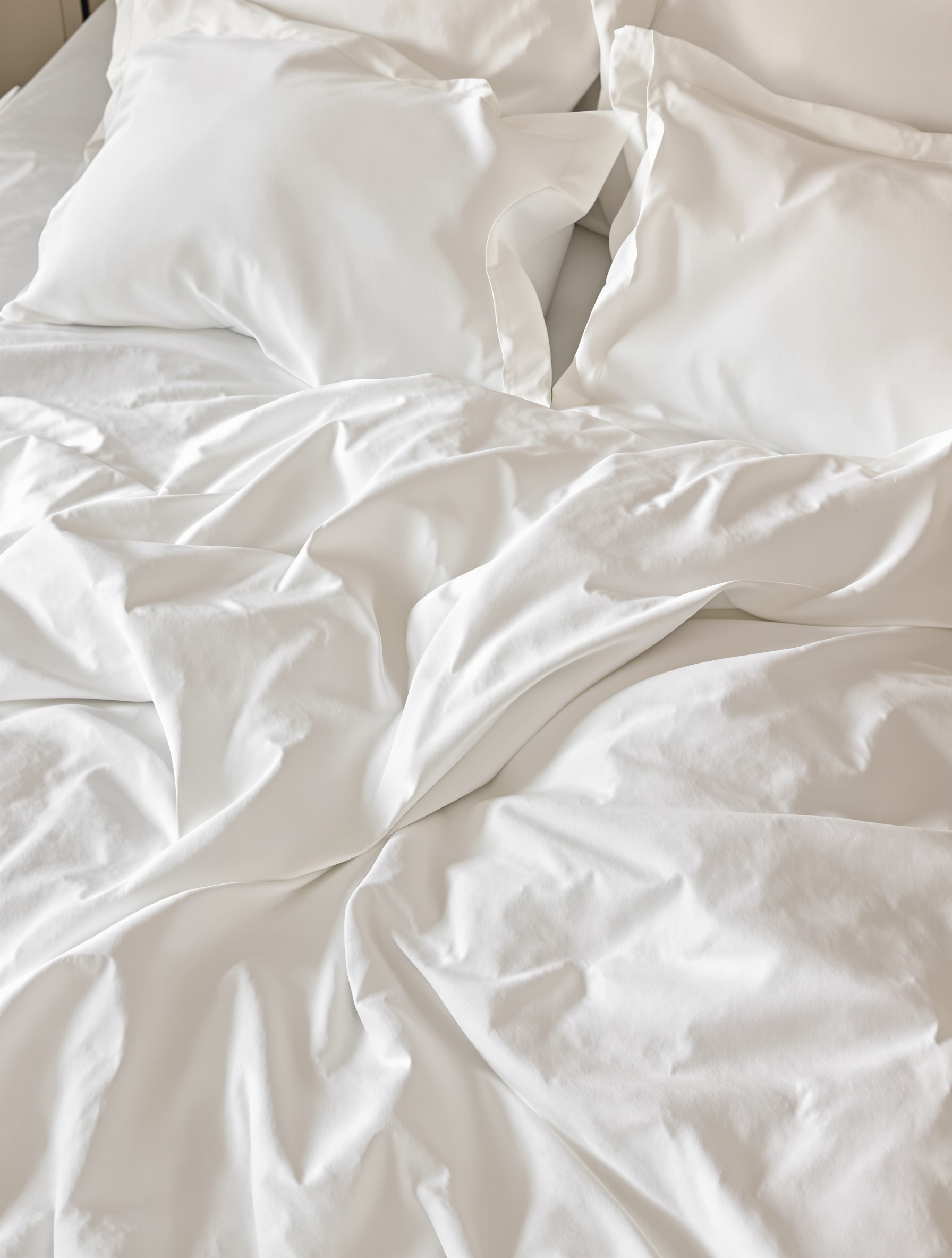 Lit de luxe impeccable, draps blancs repassés