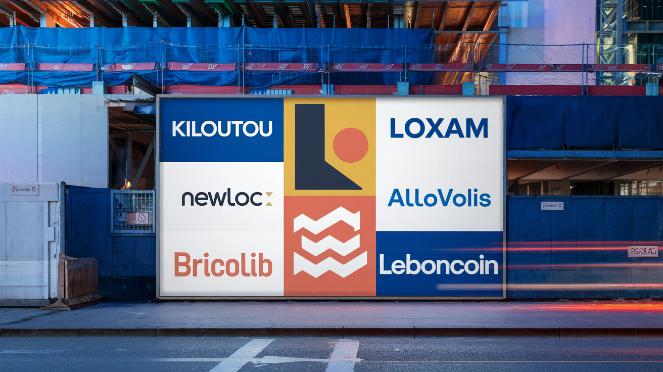 Comparatif plateformes location mini-pelle particuliers logos chantier