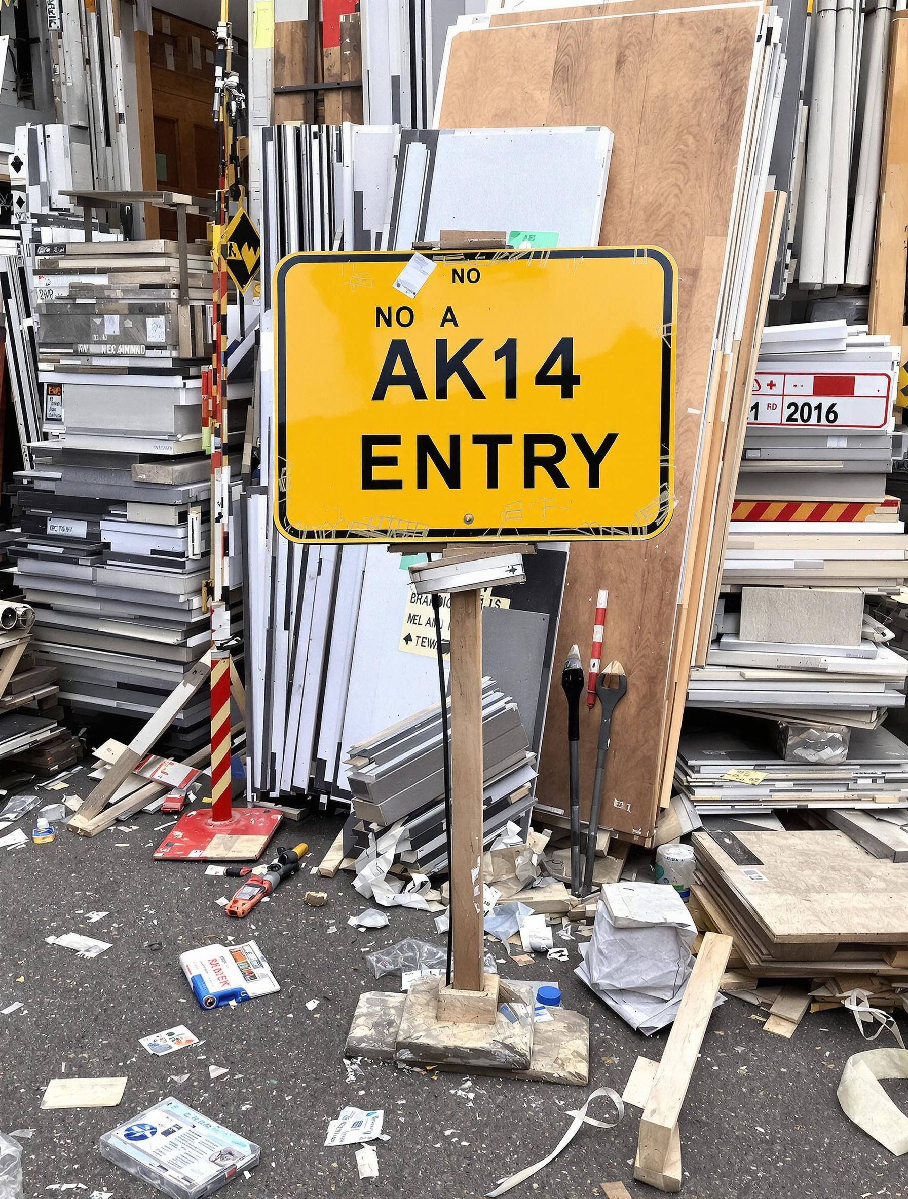 Panneau AK14 chantier bancal matériaux PVC alu Dibond