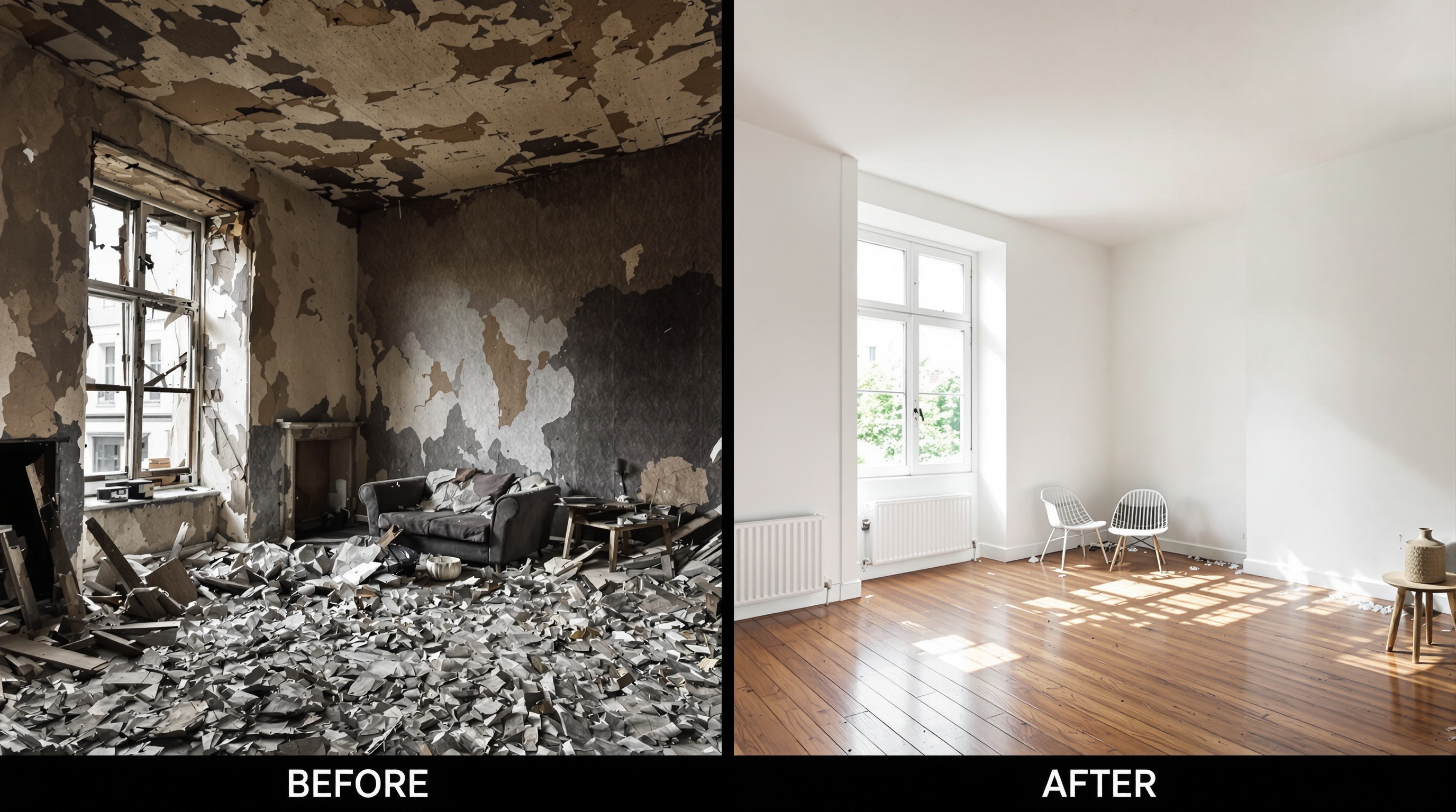 Transformation spectaculaire d'une maison ancienne : avant et après