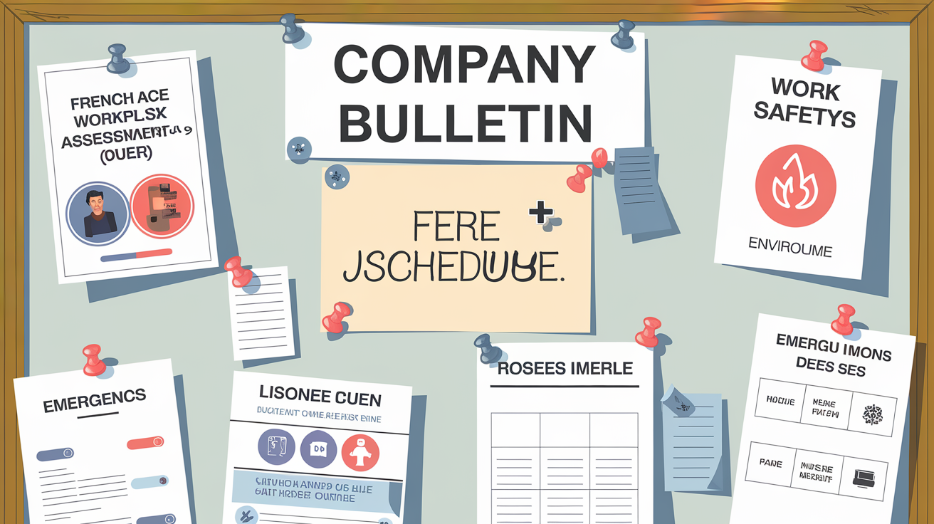 Panneau d'affichage obligatoire en entreprise