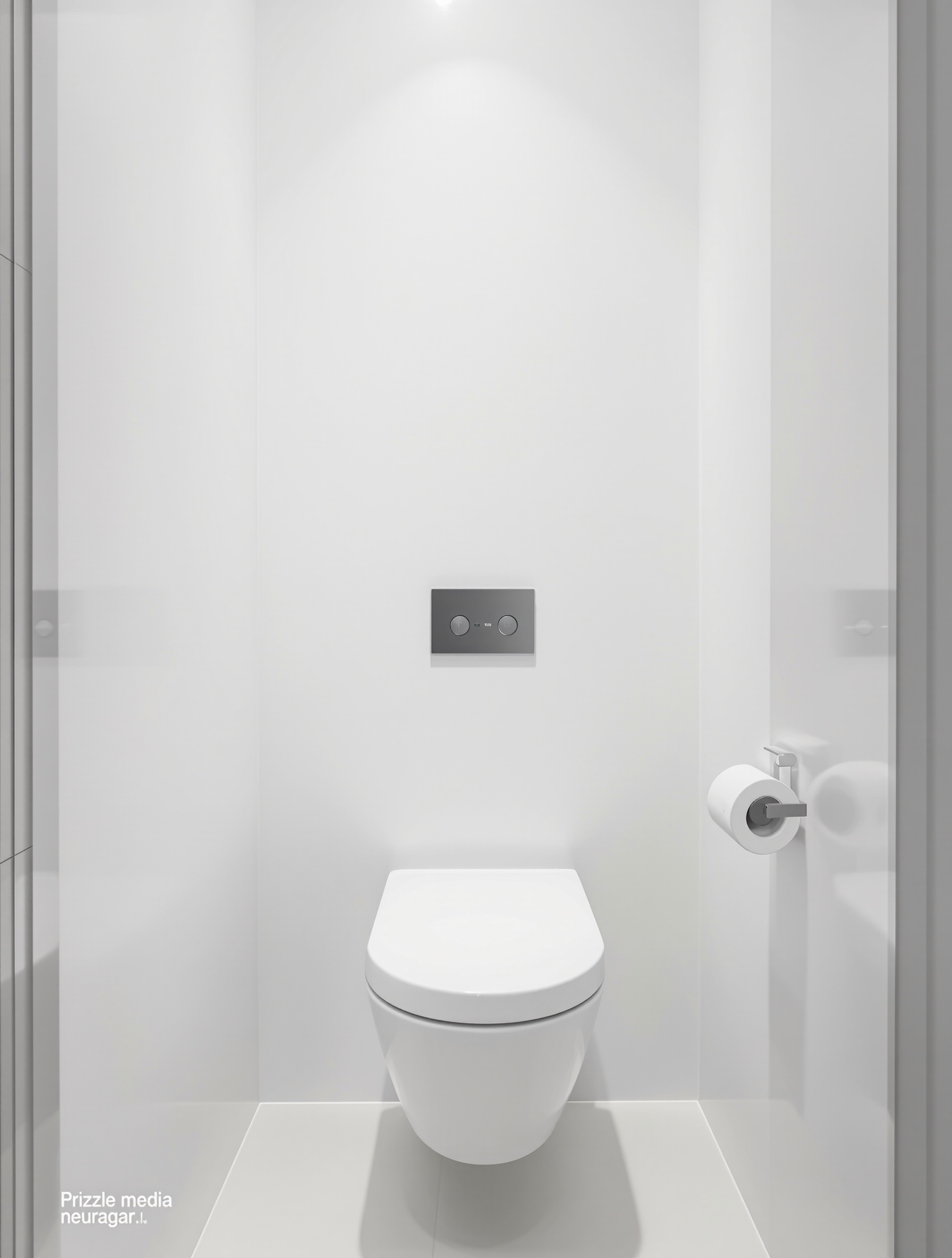 Salle de bain moderne avec WC suspendu