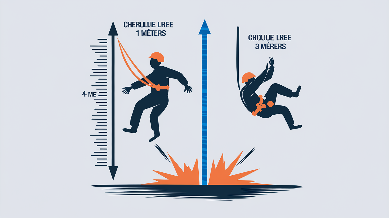 Force d’impact selon la hauteur de chute pour travaux en hauteur maison