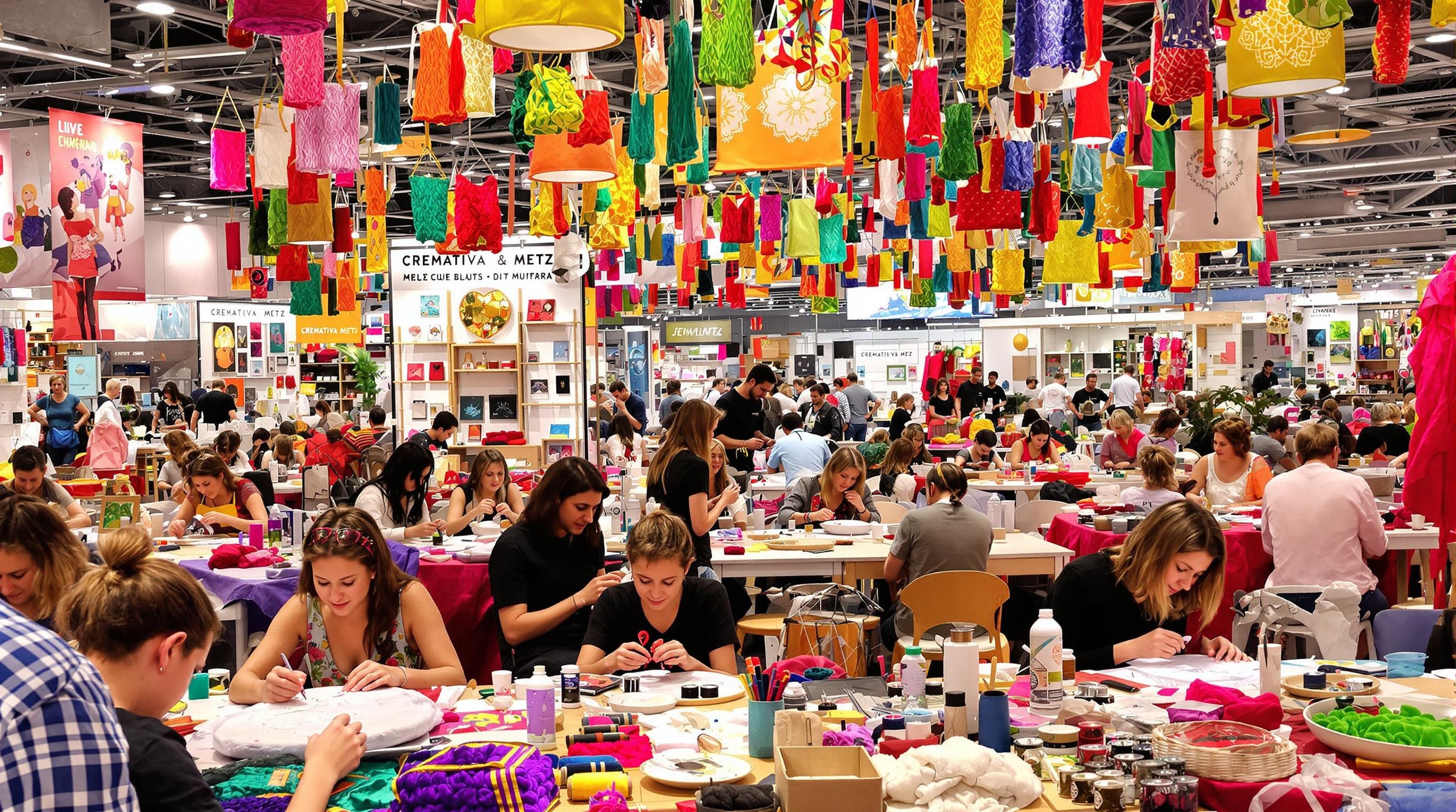 Stand art du fil Creativa Metz tricot broderie