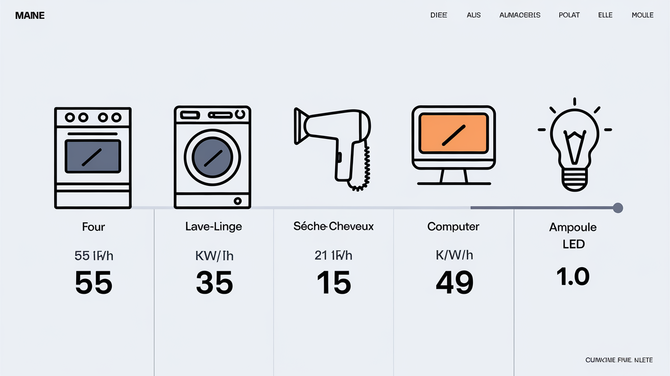 Schéma simplifié tableau électrique domestique repérage disjoncteur off
