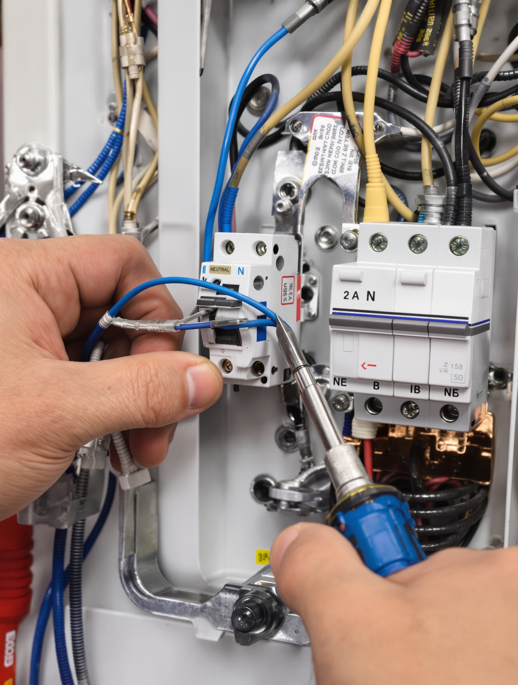 Schéma simplifié d'un tableau électrique français montrant circuits identifiés et disjoncteur VMC dédié