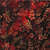 Image du produit Batik fond noir feuilless ton de rouge/rose