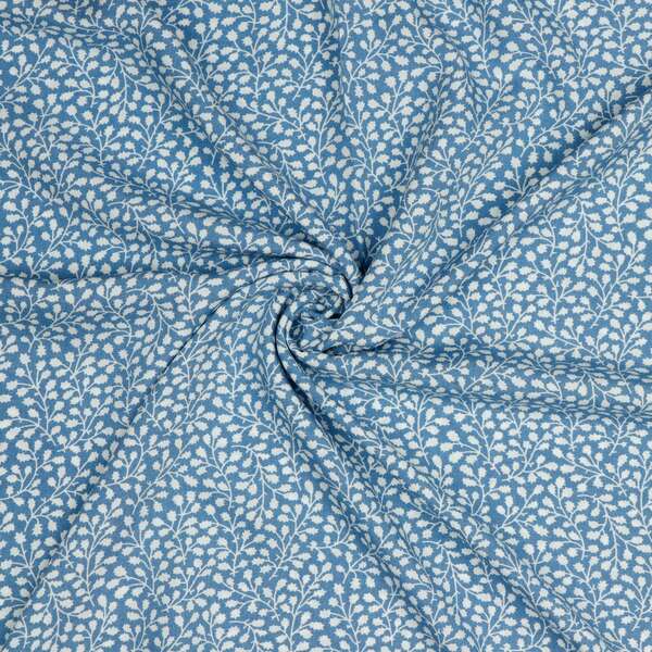 Vente de tissu  Viscose motifs petites fleurs baby bleu à petit prix