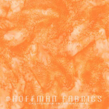 Vente de tissu Patchwork  batik marbré orange à prix Discount