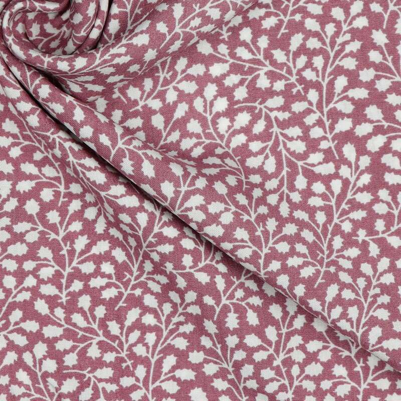 Vente de tissu Patchwork  Viscose motifs petites fleurs blush à prix Discount